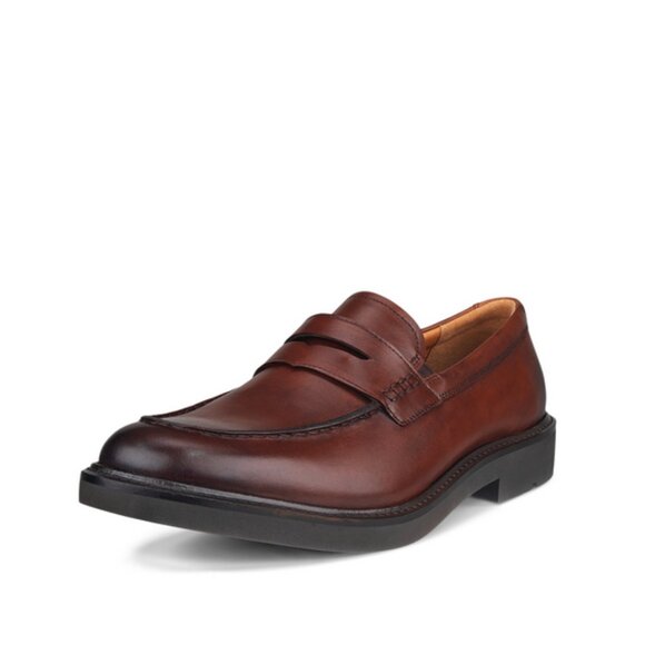 ECCO Metropole London Men's Leather Penny Loafer - Picture 1 of 5